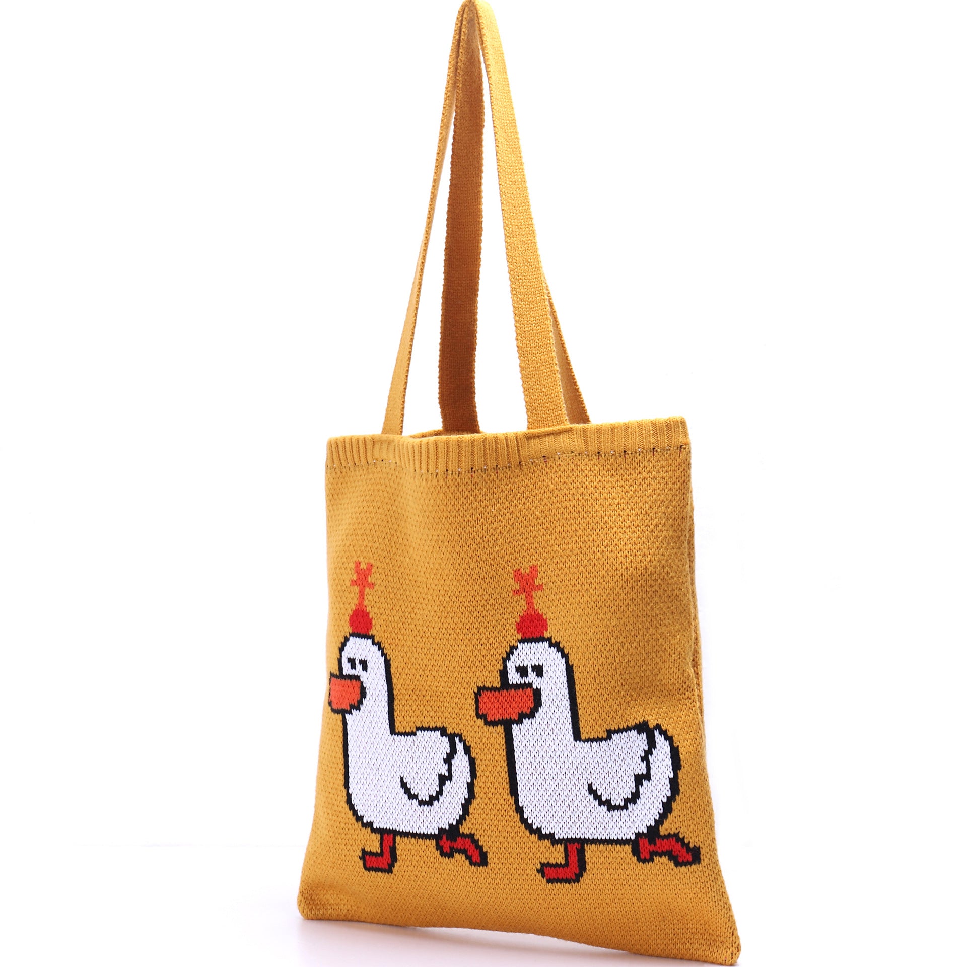 Personalized Knitted One-Shoulder Portable Bag
