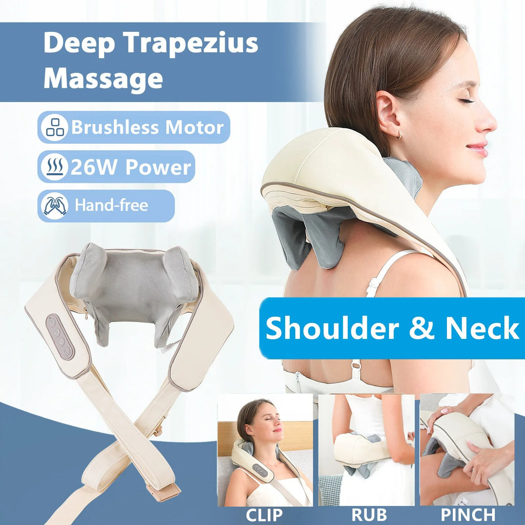 Shoulder And Back Kneading Massage