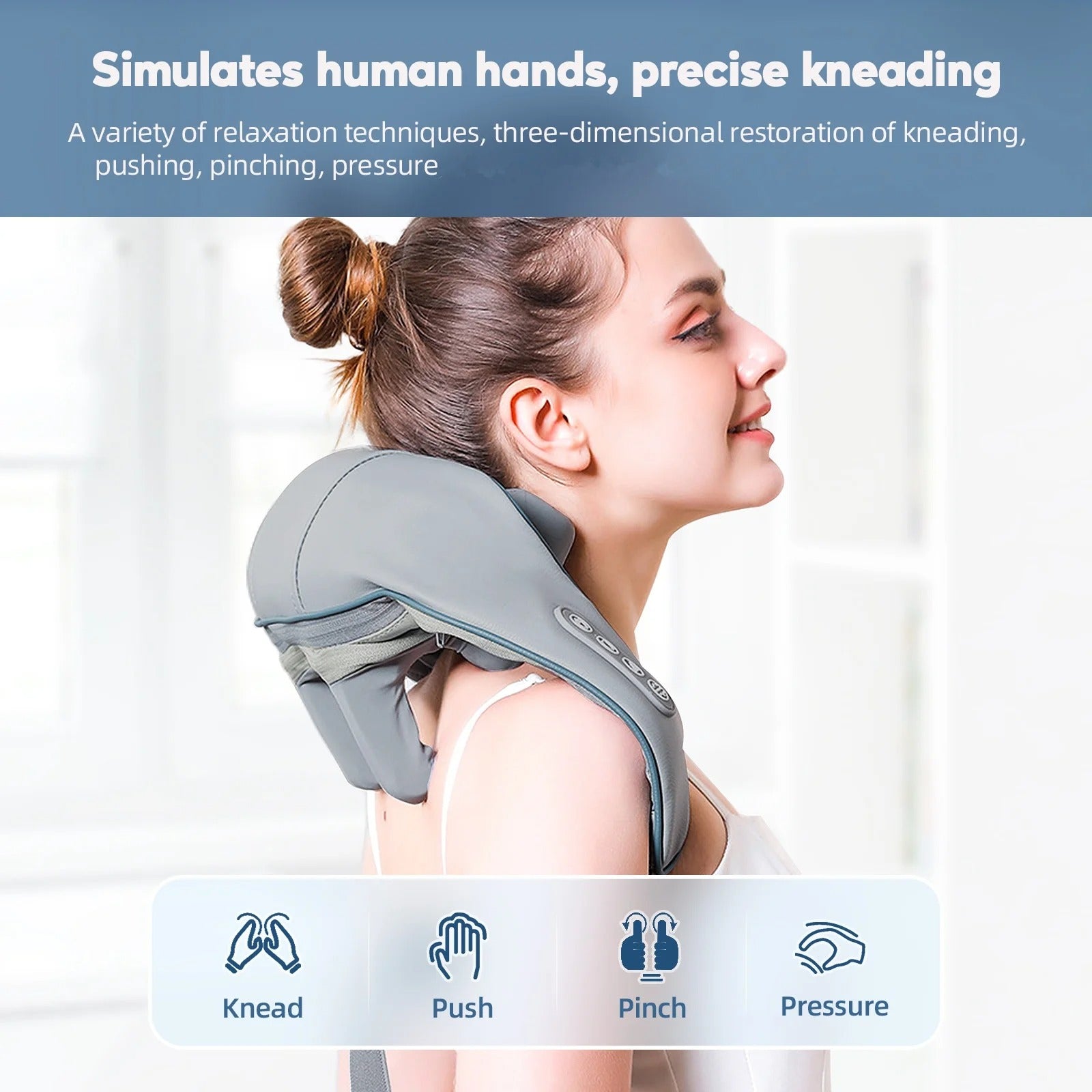 Shoulder And Back Kneading Massage